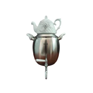 کتری و قوری شیردار سیزلر استیل ۶ لیتری با قوری ۱ لیتری