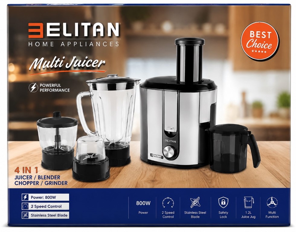 آبمیوه گیری چهار کاره بلیتان BELITAN مدل BT-3163