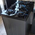 اجاق گاز طرح فر ۵ شعله تکنوا طرح فر نما استیل | فروشگاه لوازم خانگی بی جی سل