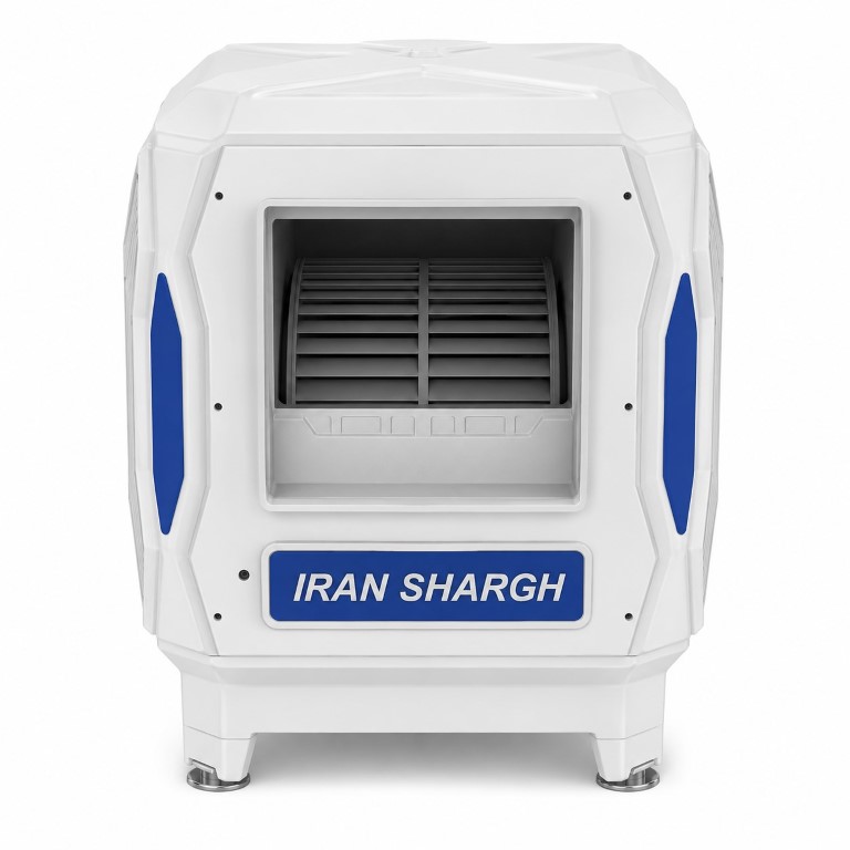کولر آبی پلیمری سلولزی بغل زن ایران شرق مدل ISP8500 ظرفیت 8500 با موتور BLDC