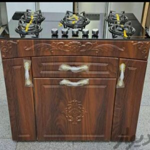اجاق گاز کابینتی 5 شعله صفحه شیشه مدل ام 4 در 6 رنگ مختلف ساخت تبریز