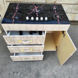 اجاق گاز کابینتی 5 شعله صفحه شیشه مدل ام 6 در 6 رنگ مختلف ساخت تبریز