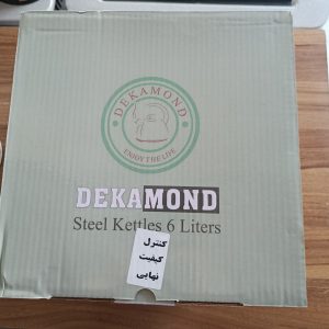 کتری قوری کف چدن دکاموند DEKA MOND  شش لیتری طرح ترک