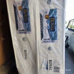 تشک 200 در 90 تکنفره استاندارد طبی فنری 8 سال گارانتی ضخامت 30 رویال مدل میکروبونل