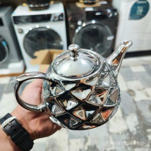 سماور گازی بدون کوره همراه قوری برند پرنس PERANS ظرفیت 6 لیتر